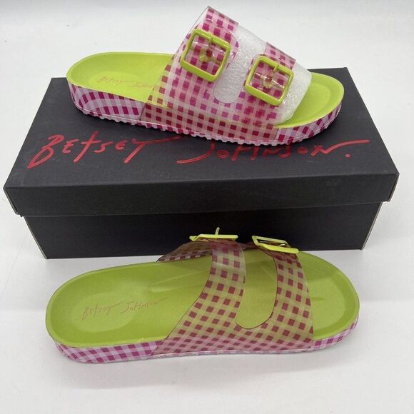 Betsey Johnson Women's Calli Slides Women's Shoes Multicolor Size 8 NIB - Picture 1 of 6